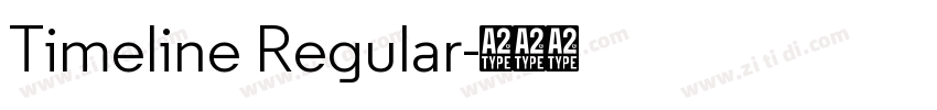 Timeline Regular字体转换